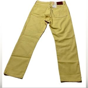 Levis 501 Jeans  27x26 Yellow Fresh Collection Lemon Tab Denim Pants Premium